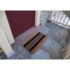 Bold Stripes Indoor/Outdoor Doormat Black/Natural - Entryways -Rug Sales Store GUEST 01809900 981e 42c6 a050 ae86457b8a0a