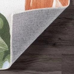 NuLOOM Nevaya Machine Washable Floral Leaves Area Rug -Rug Sales Store GUEST 0336d738 5be3 48b1 9260 c256d317e7fb