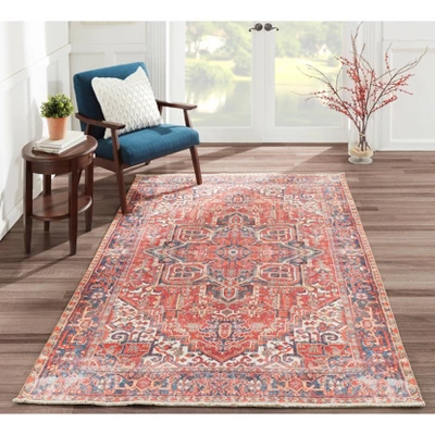 Chandler Medallion Rug Red - Momeni 5 Chandler Medallion Rug Red - Momeni - Image 5