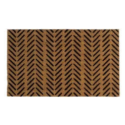 Fishbone Indoor/Outdoor Coir Doormat Black/Natural - Entryways -Rug Sales Store GUEST 066688c8 44ce 45e6 b04f 6489ae79d3db