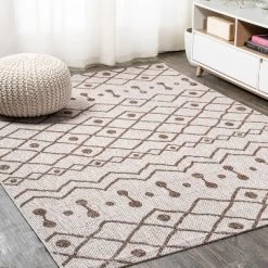 Nokat Modern Bohemian Inspired Indoor/Outdoor Area Rug - JONATHAN Y -Rug Sales Store GUEST 0681b524 ad5e 467f 90ee f9865b9701f9