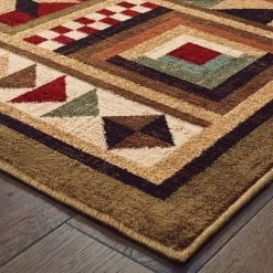 Weston Farmhouse Lodge Area Rug Brown - Captiv8e Designs