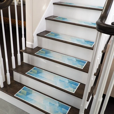 SussexHome Sea Design Cotton Anti-Slip Stair Treads, 9” X 28“ 5 SussexHome Sea Design Cotton Anti-Slip Stair Treads, 9” X 28“ - Image 5