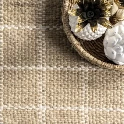 NuLOOM Ella Hand Woven Jute Farmhouse Checkered Flatweave Area Rug 12 NuLOOM Ella Hand Woven Jute Farmhouse Checkered Flatweave Area Rug -Rug Sales Store GUEST 144eded4 f23a 427b aff3 c65a7f673ed7