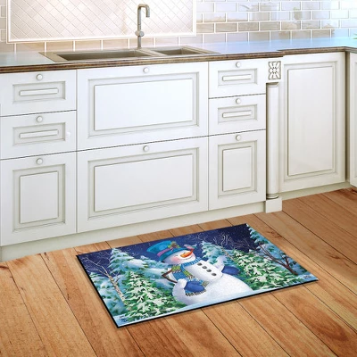 Briarwood Lane Snowfall Celebration Winter Doormat Bluebird Snowy Indoor Outdoor 30" X 18" 3 Briarwood Lane Snowfall Celebration Winter Doormat Bluebird Snowy Indoor Outdoor 30" X 18" - Image 3