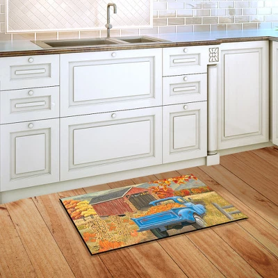 Briarwood Lane Autumn Bridge Truck Doormat Fall Pumpkins Country Indoor Outdoor 30" X 18" 3 Briarwood Lane Autumn Bridge Truck Doormat Fall Pumpkins Country Indoor Outdoor 30" X 18" - Image 3