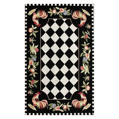Angla Rooster Kitchen Area Rug Black - NuLOOM 9 Angla Rooster Kitchen Area Rug Black - NuLOOM - Image 9