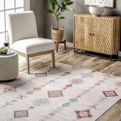 NuLOOM Kiya Machine Washable Moroccan Global Geometric Area Rug -Rug Sales Store GUEST 1cddf92b 355a 4db2 bf5e d597e9b366bd