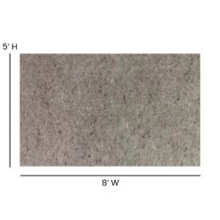 Flash Furniture Slide-Stop® Multi-Surface Reversible Non-Slip Cushion Rug Pad, 1/4" Thick, Floor Protection, For 4'x6' Area Rug, Gray -Rug Sales Store GUEST 1d1e8184 5522 41f6 aa94 bb24c5dced66