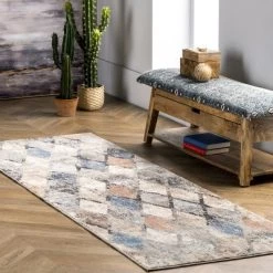 NuLOOM Saoirse Distressed Trellis Area Rug
