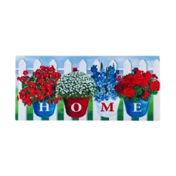 Evergreen Indoor Outdoor Doormat Bundle Set Of 5 - Frame And 4 Holiday Seasonal Inserts Valentine's Hearts Easter 4th Of July And St. Patricks -Rug Sales Store GUEST 2643522d bd03 4fcd b576 8076c261201b