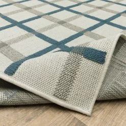 Trinity Textured Plaid Patio Area Rug Beige/Blue - Captiv8e Designs 18 Trinity Textured Plaid Patio Area Rug Beige/Blue - Captiv8e Designs -Rug Sales Store GUEST 27a392ce bc92 4e3e 9b11 a33f1966e3d1