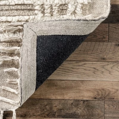 Arvin Olano X RugsUSA - Crissy Crosshatch Shag Wool Area Rug 6 Arvin Olano X RugsUSA - Crissy Crosshatch Shag Wool Area Rug - Image 6