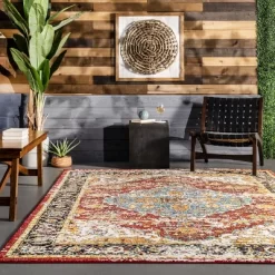 NuLOOM Indoor/Outdoor Transitional Medallion Muriel Patio Area Rug -Rug Sales Store GUEST 2d6d8f85 af8d 4762 ad8e 8f5650d257df