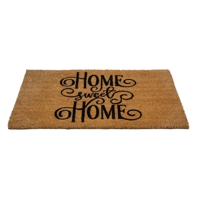 Northlight Natural Coir Rectangular "Home Sweet Home" Doormat 18" X 30" 2 Northlight Natural Coir Rectangular "Home Sweet Home" Doormat 18" X 30" - Image 2