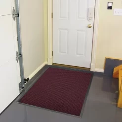 Burgundy Solid Doormat - (4'x6') - HomeTrax
