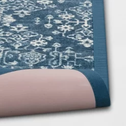 Vintage Print Comfort Rug Blue - Threshold™ -Rug Sales Store GUEST 2f4d2ac9 00f5 42f5 a160 ae82fb4083c6