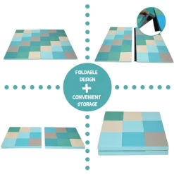 Costway 58'' Toddler Foam Play Mat Baby Folding Activity Floor Mat Home Daycare School -Rug Sales Store GUEST 33111ab0 1ba6 4954 a0fb e1f587693260