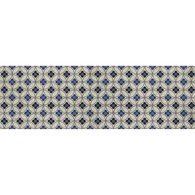 FlorArt Palisades Low Profile Easy Clean Kitchen Mat Blue/Cream - Bungalow Flooring 7 FlorArt Palisades Low Profile Easy Clean Kitchen Mat Blue/Cream - Bungalow Flooring - Image 7