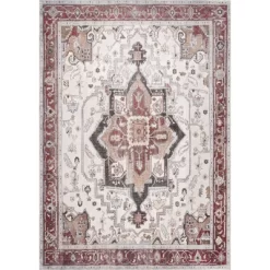 NuLOOM Miley Machine Washable Traditional Medallion Area Rug -Rug Sales Store GUEST 35311b1e 6c89 4430 96de f4e8c93398b3
