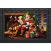 Briarwood Lane Naughty Or Nice Christmas Doormat Santa Claus Indoor Outdoor 30" X 18"
