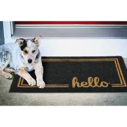 MDesign Welcome Doormat With Natural Fibers Decorative Script -Rug Sales Store GUEST 3a50ae02 1f24 4189 9dc0 a360ed3927e7