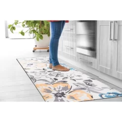 World Rug Gallery Modern Floral Anti Fatigue Standing Mat -Rug Sales Store GUEST 3a92d074 6a23 4fe6 bd06 7a6ea152aa3c