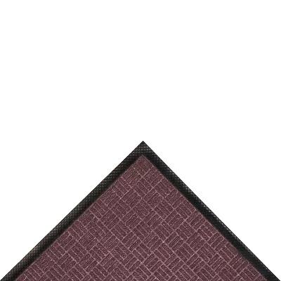 3'x4' Solid Doormat Burgundy/Black - HomeTrax 2 3'x4' Solid Doormat Burgundy/Black - HomeTrax - Image 2