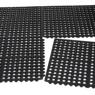 BirdRock Home 4 Pc Indoor Outdoor Drainage Utility Mat - 20 X 24" - Black 6 BirdRock Home 4 Pc Indoor Outdoor Drainage Utility Mat - 20 X 24" - Black - Image 6