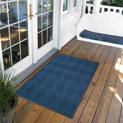 Blue Solid Doormat - (3'x4') - HomeTrax 1 Blue Solid Doormat - (3'x4') - HomeTrax