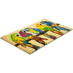 Northlight Toffee And Multicolor Parrots Coir Outdoor Doormat 18" X 30" -Rug Sales Store GUEST 4862d734 12c4 4ffa 8a9e 0c4de4f76b61
