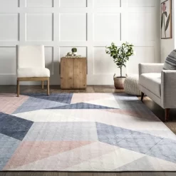 NuLOOM Afton Modern Diamond Machine Washable Area Rug -Rug Sales Store GUEST 492c9234 d9cf 4542 97ea 0ebdeb81fb70