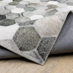 Marcel Geometric Block Animal Print Area Rug White/Gray - Captiv8e Designs -Rug Sales Store GUEST 4988b896 2367 4365 9b1b 020faac44ba4