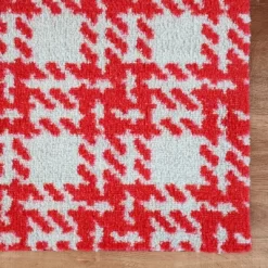 2'x3' ColorStar Hook Knit Door Mat Red - Bungalow Flooring -Rug Sales Store GUEST 4a7f5953 cbf5 45fc 83d9 0fb94fa35b97