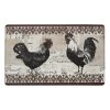 GoodGram Country Vintage Rooster Memory Foam Anti-Fatigue Kitchen Floor Mat - 18 In. W X 30 In. L