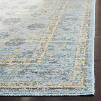 2'3"x8' Runner Valencia Rug Light Blue/Turquoise - Safavieh 1 2'3"x8' Runner Valencia Rug Light Blue/Turquoise - Safavieh