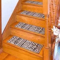 World Rug Gallery Bohemian Design Geometric Non-Slip Stair Treads -Rug Sales Store GUEST 50938cf7 9f95 48f8 a184 e765a786a063