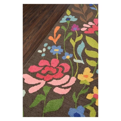2'3"x8' Floral Tufted Runner Brown - Momeni 4 2'3"x8' Floral Tufted Runner Brown - Momeni - Image 4
