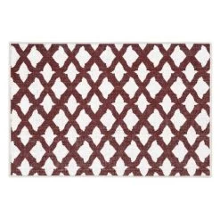 Sussexhome Floral Collection Cotton Heavy Duty Low Pile Area Rug , 2' X 3' -Rug Sales Store GUEST 58281006 57e6 4955 bc19 137d459e4283