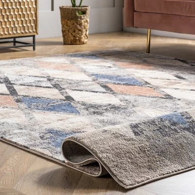 NuLOOM Saoirse Distressed Trellis Area Rug 3 NuLOOM Saoirse Distressed Trellis Area Rug - Image 3