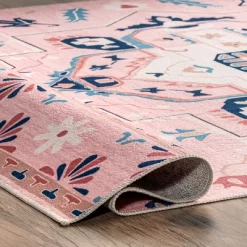 NuLOOM Roxanna Machine Washable Boho Floral Area Rug -Rug Sales Store GUEST 5dc6bcd1 d8a6 4458 b684 4e597a14d486