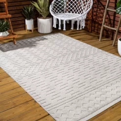 Xlendi High-Low Pile Moroccan Geometric Indoor/Outdoor Area Rug - JONATHAN Y -Rug Sales Store GUEST 625b626e 417f 496d ab32 a030d3f689f3