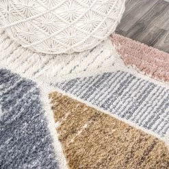 Aileen Geometric Scandi Colorblock Carved Area Rug - JONATHAN Y -Rug Sales Store GUEST 6624e6d8 ffd2 4ea7 8fe7 e541b1369182