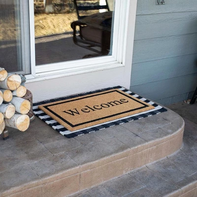 BirdRock Home Layered Welcome Mat With Vinyl Backing For Door Entryway 24 X 36 3 BirdRock Home Layered Welcome Mat With Vinyl Backing For Door Entryway 24 X 36 - Image 3
