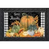Briarwood Lane Checkered Give Thanks Primitive Doormat Thanksgivi