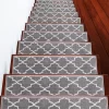 Sussexhome Stair Treads Trellisville Collection Contemporary And Soft, Adhesive Tape, 9" X 28" , Pack Of 4/7/13/15