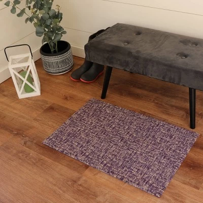 2'x3' ColorStar Static Door Mat Plum - Bungalow Flooring 2 2'x3' ColorStar Static Door Mat Plum - Bungalow Flooring - Image 2