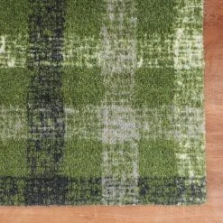 2'x3' ColorStar Sketch Plaid Door Mat Green - Bungalow Flooring -Rug Sales Store GUEST 6ec00e7c ec66 42f0 818a d65b24e9d72a