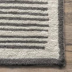NuLOOM Tayshia Machine Washable Wool Modern Striped Area Rug -Rug Sales Store GUEST 6ef9edee 4d70 49ce abb4 093eb02b7bc5