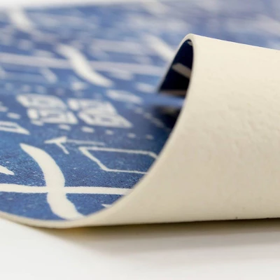 Tempaper 3' X 7'6" Mudcloth Indoor/Outdoor Vinyl Floor Rug 3 Tempaper 3' X 7'6" Mudcloth Indoor/Outdoor Vinyl Floor Rug - Image 3